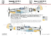 メッサーシュミット Bf109G-6 デカール