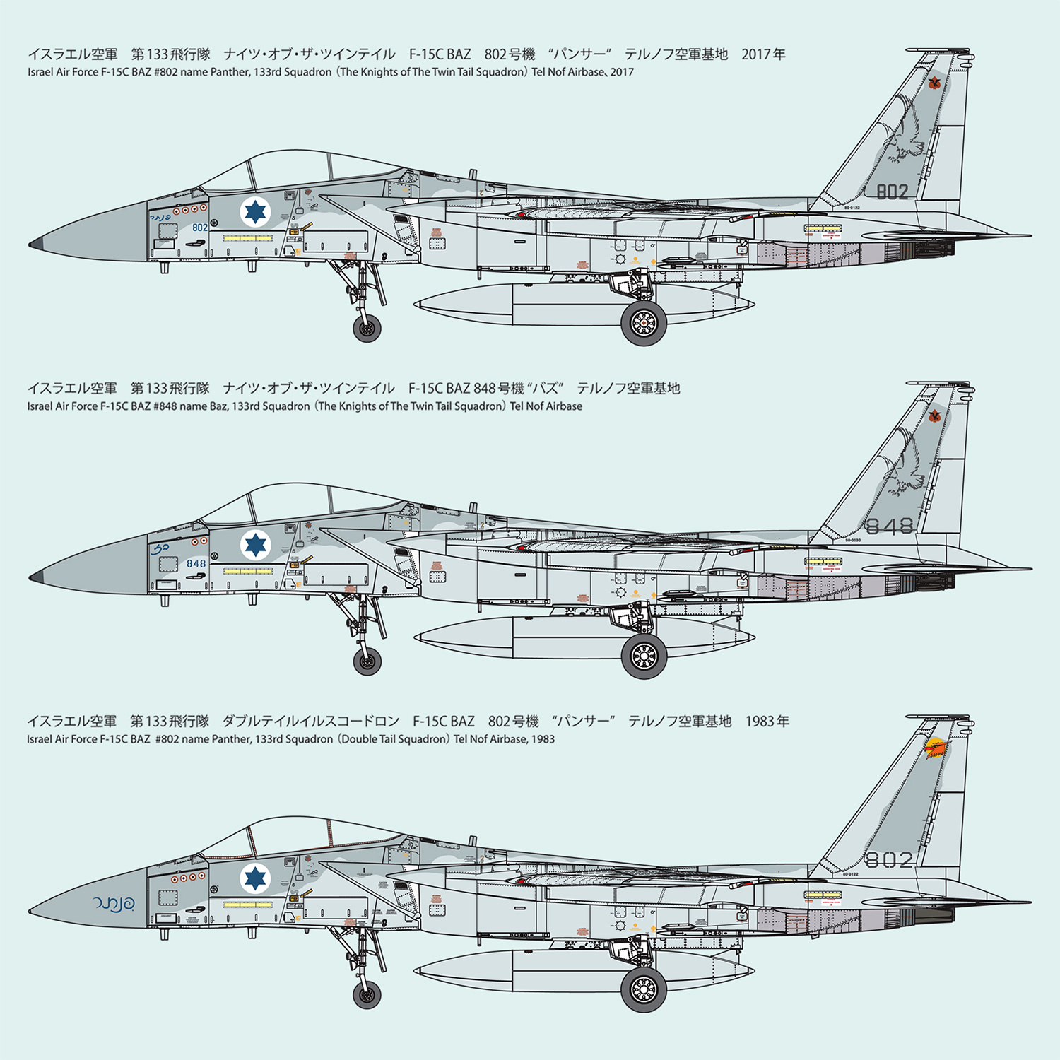 イスラエル空軍 F-15C 戦闘機 バズ プラモデル (ファインモールド 1/72 航空機 No.FX01) 商品画像_1