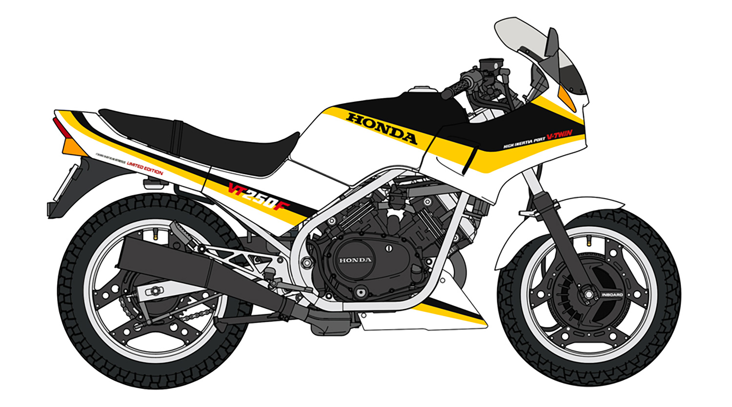 ホンダ VT250F (MC08) (1985) リミテッドエディション プラモデル (ハセガワ 1/12 バイクシリーズ No.21761) 商品画像_1
