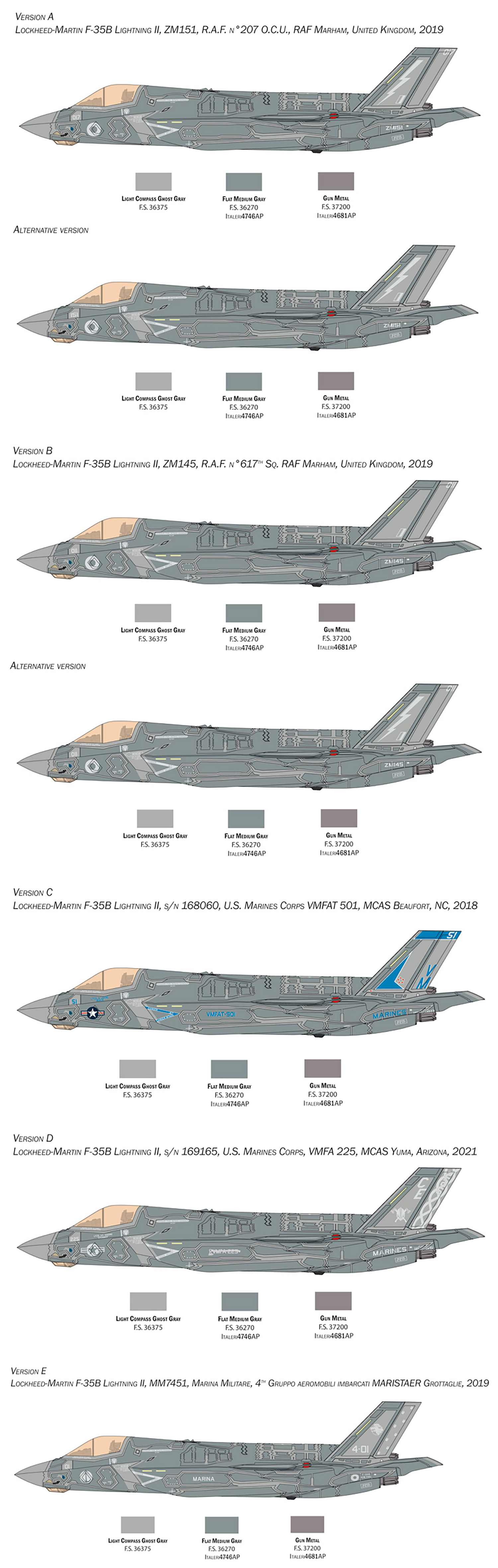 F-35B ライトニング 2 STOVL version プラモデル (イタレリ 1/48 飛行機シリーズ No.2810) 商品画像_2