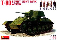 T-80 ソビエト軽戦車 フィギュア5体付き
