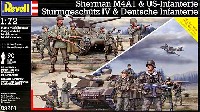 シャーマン M4A1 & アメリカ軍 歩兵 / 4号突撃砲 & ドイツ軍 歩兵