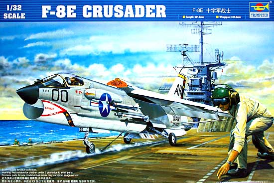 F-8E クルセイダー プラモデル (トランペッター 1/32 エアクラフトシリーズ No.02272) 商品画像