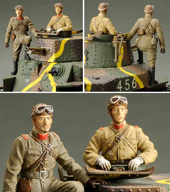 モデルカステン 日本陸軍 戦車兵 (昭五式衣袴) 2体セット (ヘッド各2種