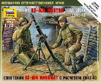 ソビエト 82mm 追撃砲 w/クルー 1941-43
