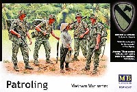 アメリカ 第1騎兵師団 4体 ＋ 民間女性 1体 ベトナム戦 (Patroling Vietnm War series)