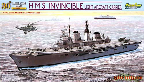 イギリス海軍 航空母艦 インヴィンシブル フォークランド紛争30周年記念 プラモデル (サイバーホビー 1/700 Modern Sea Power Series No.7128) 商品画像