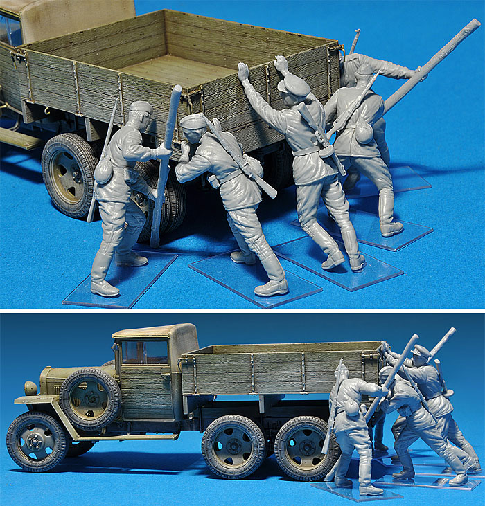 ソビエト歩兵 作業シーン プラモデル (ミニアート 1/35 WW2 ミリタリーミニチュア No.35137) 商品画像_3