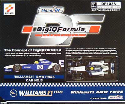 ウィリアムズF1 BMW FW24 スターターセット RC (コナミ DigiQ Formula No.DF103S) 商品画像