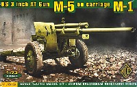 アメリカ M5 3インチ 対戦車砲 M1砲架
