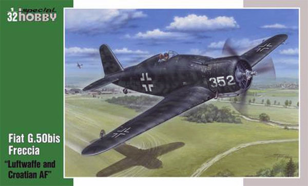 フィアット G.50bis フレッチア ドイツ & クロアチア軍 プラモデル (スペシャルホビー 1/32 エアクラフト No.32058) 商品画像