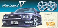 アオシマ 1/24 VIPカー　パーツシリーズ アミスタットV (19インチ引っ張りタイヤ・ディープリムホイール）
