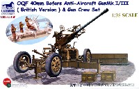 イギリス ボフォース 40mm 対空砲 英軍タイプ & 対空砲クルー