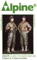 WW2 アメリカ 第3機甲師団 乗員 (2体セット)