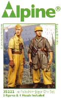 WW2 ドイツ イタリア戦線の第1降下猟兵師団 (2体セット) (熱帯軍装)