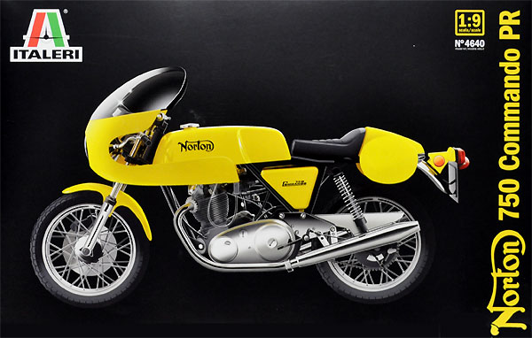 ノートン コマンドー 750cc プラモデル (イタレリ 1/9 モーターサイクル No.4640) 商品画像