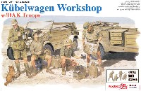 WW2 ドイツ アフリカ軍団 キューベルワーゲン w/DAKフィギュア & イギリス第8軍フィギュア