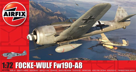 フォッケウルフ Fw190A-8 プラモデル (エアフィックス 1/72 ミリタリーエアクラフト No.A01020A) 商品画像