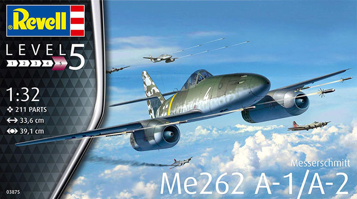 メッサーシュミット Me262A-1/A-2 プラモデル (レベル 1/32 Aircraft No.03875) 商品画像