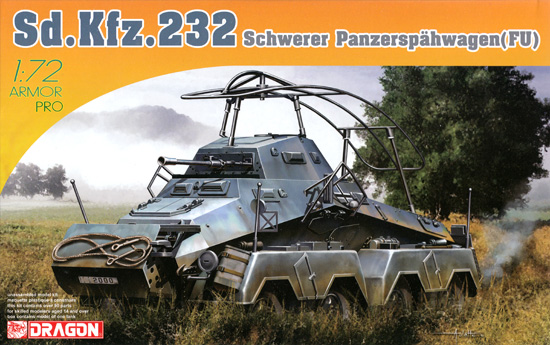 ドイツ Sd.Kfz.232 8輪装甲無線車 プラモデル (ドラゴン 1/72 ARMOR PRO (アーマープロ) No.7581) 商品画像