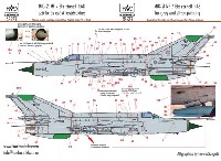 MiG-21MF/Bis データーステンシル デカール