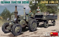 ミニアート 1/35 WW2 ミリタリーミニチュア ドイツ トラクター D8506 w/カーゴトレーラー