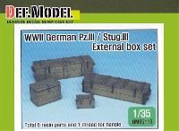 WW2 ドイツ 3号戦車/3号突撃砲用 木製外箱セット (各社キット対応)