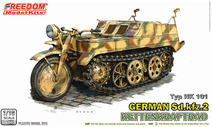 1/16 ミリタリー ドイツ Sd.kfz.2 ケッテンクラフトラート Typ HK 101