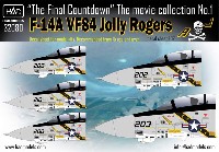 F-14A トムキャット ジョリーロジャース ファイナルカウントダウン デカール