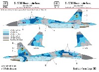 スホーイ Su-27UB ウクライナ空軍 デカール